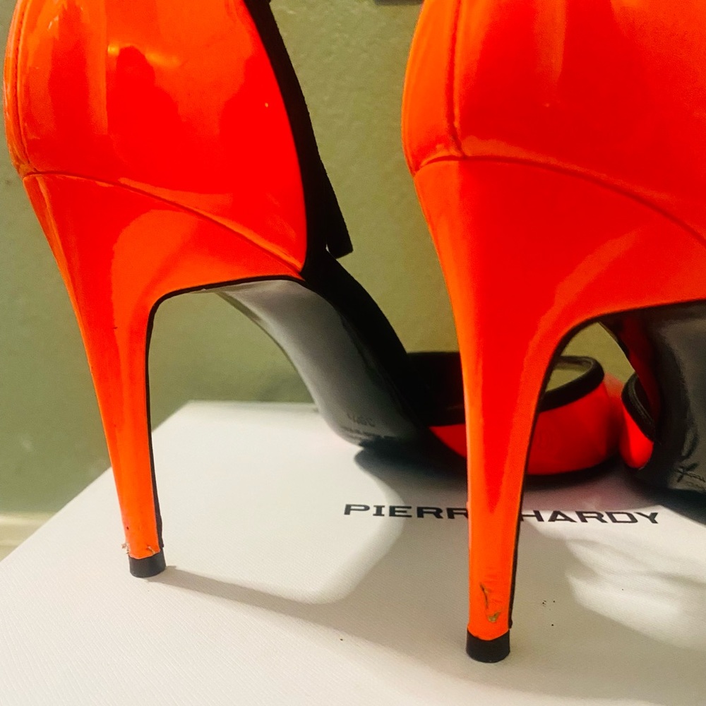 Pierre Hardy Skinissimo Neon Pink/Orange Stilettos - Picture 16 of 17